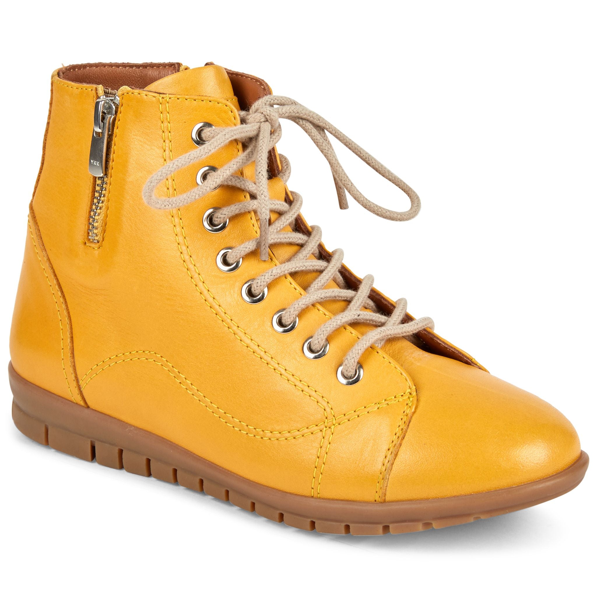 Mustard best sale ankle boots