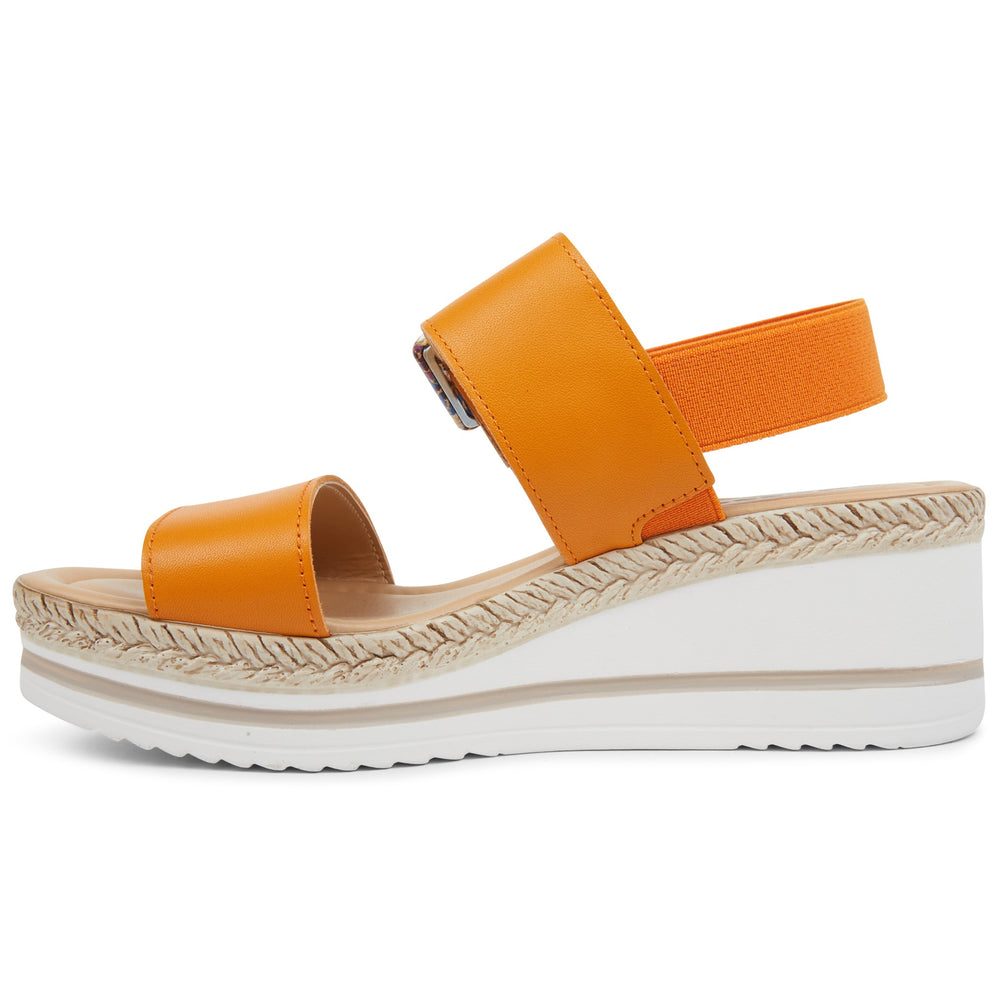 Buy quality Monic - ORANGE Wedge Sandals from Adesso