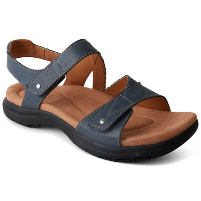Buy quality Devo - NAVY Flat Sandals from Planet shoes